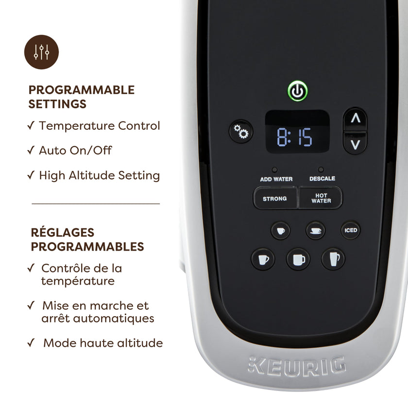 Keurig K-Elite Single Serve K-Cup Pod Coffee Maker, With Iced Brew Functionality And Quiet Brew Technology, Brushed Slate 🍁 All In One Marketplace Canada