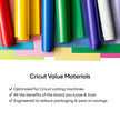Cricut Value Permanent Vinyl - 50ft Rainbow Sampler, 12in x 12in Sheets (50 Count) 🍁 All In One Marketplace Canada