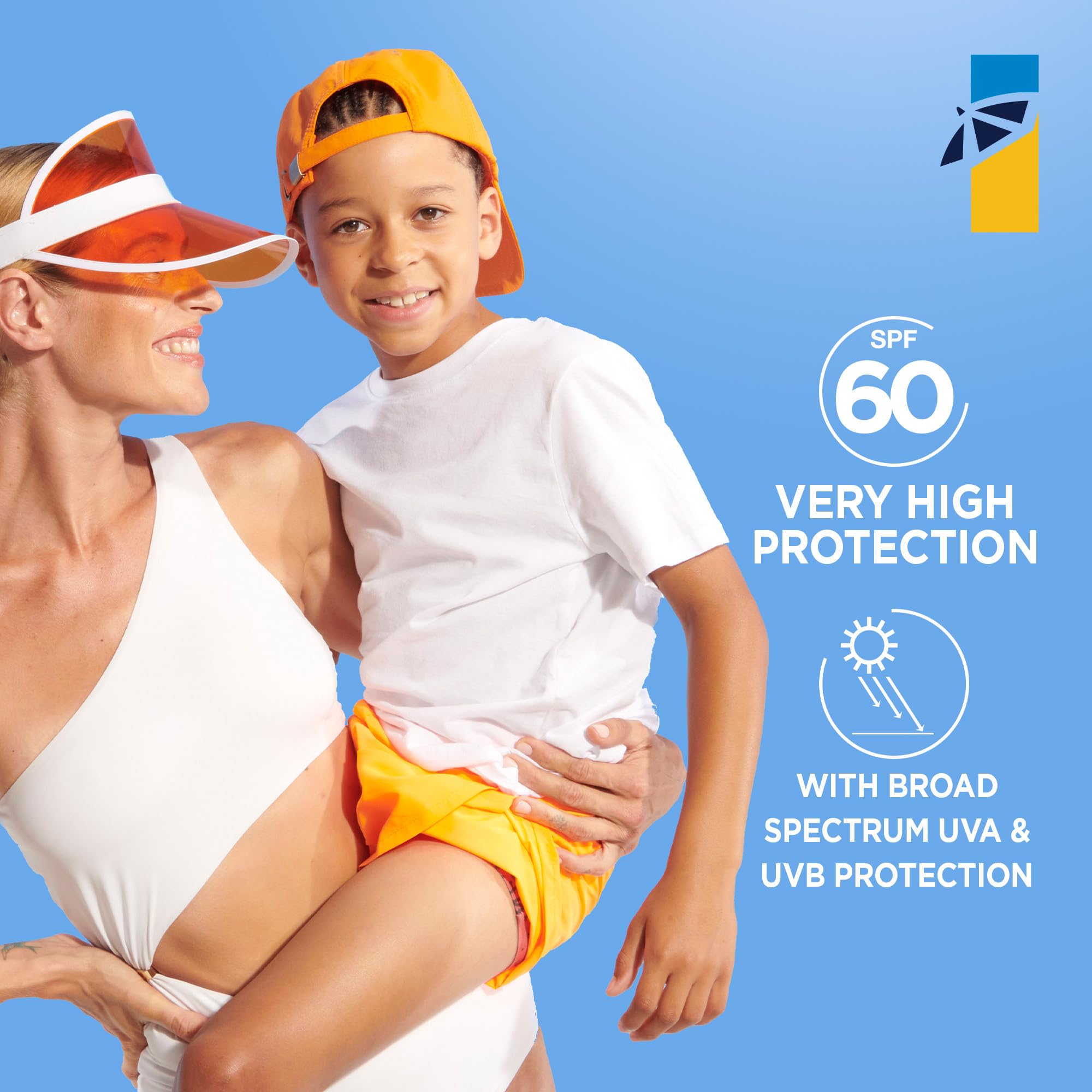 Garnier Ombrelle Kids Sunscreen Lotion SPF 60, Formulated for Sensitive Skin, Body Sunscreen, Fragrance-Free, Very High Broad-Spectrum UVA/UVB Protection, Water Resistant, 200ml 🍁 All In One Marketplace Canada
