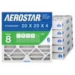 Aerostar 20 x 20 x 4 MERV 8 Pleated Air Filter, Pleated (Pack of 6) 🍁 All In One Marketplace Canada