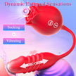 Neworld Sex Toys Rose Vibrator with 9 Sucking & Thrusting Dildo Vibrators 🍁 All In One Marketplace Canada