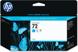 HP C9371A 72 Ink Cartridge, Cyan, 130mL