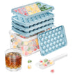 Optish 3 Pack Ice Trays for Freezer, 99 PCS Ice Cube Tray with Lid and Bin, Round Ice Cube Trays for Freezer, Circle Ice Cube Tray for Chilling Drinks 🍁 All In One Marketplace Canada