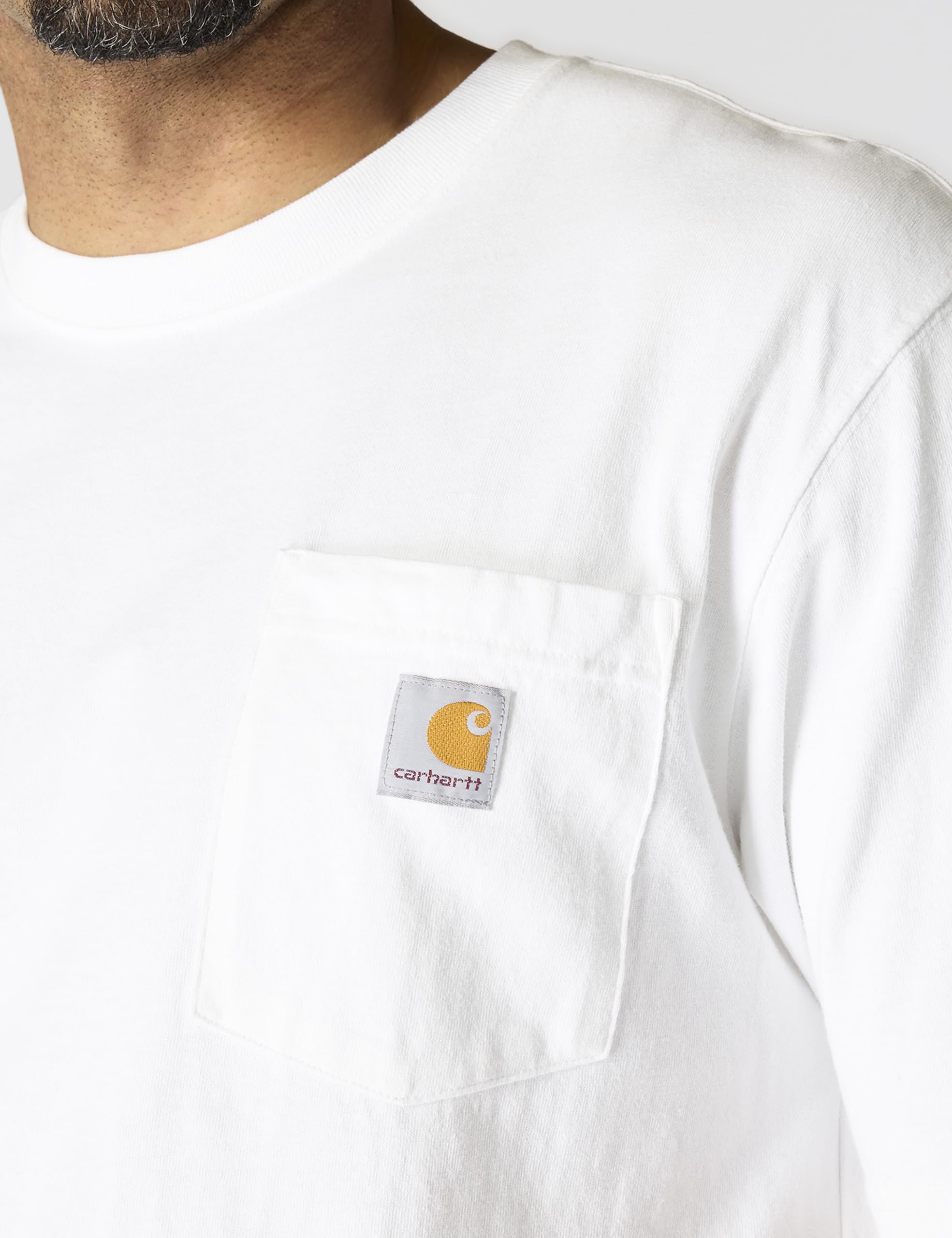 Carhartt Men's K87 Workwear Short Sleeve T-Shirt (Regular and Big & Tall Sizes), White, Large 🍁 All In One Marketplace Canada