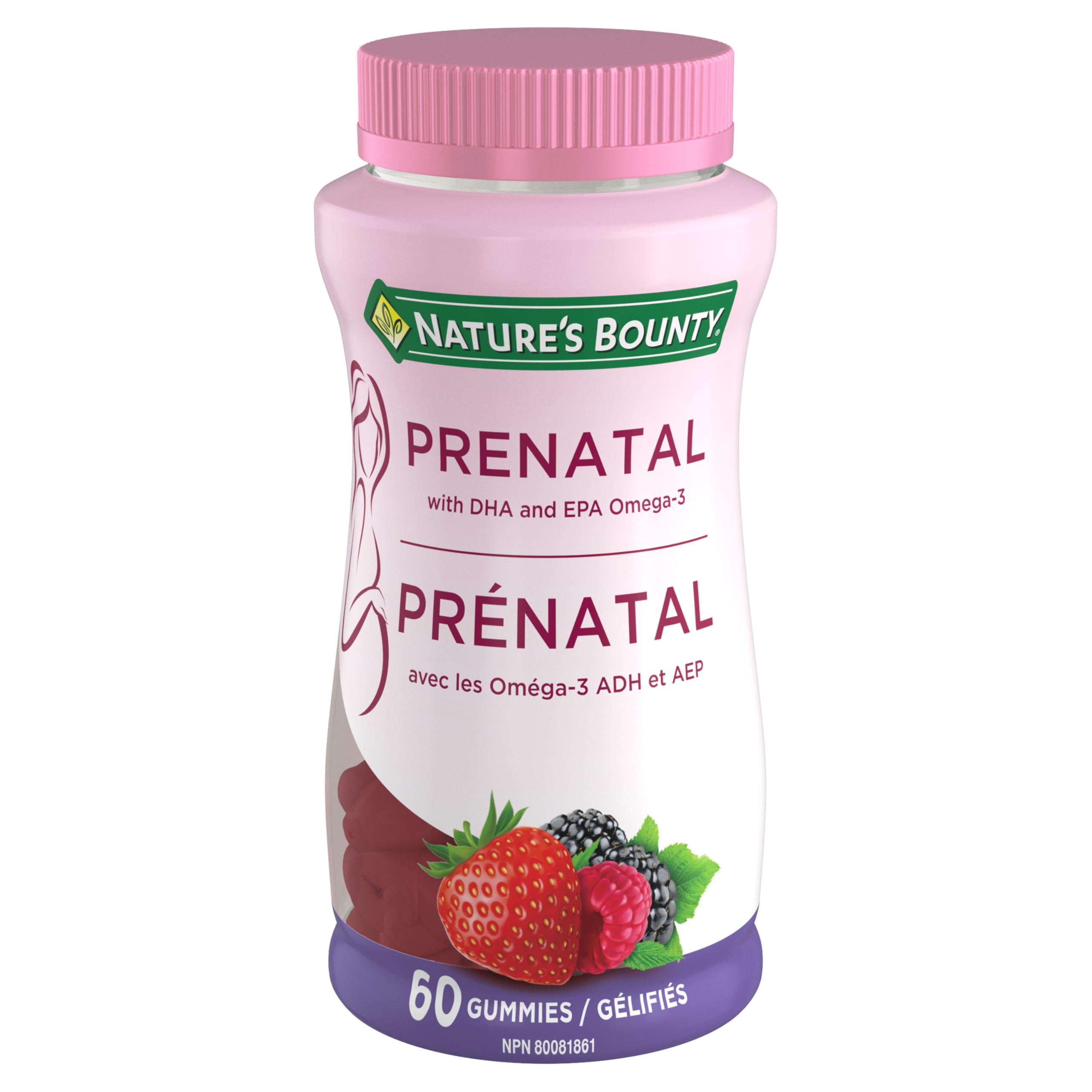 NATURE'S BOUNTY Prenatal With DHA & EPA Omega-3, Helps Reduce Risk Of Neural Tube Defects, 270 g 🍁 All In One Marketplace Canada