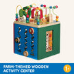 Battat Wooden Activity Cube - 5-Sided Play Center with Bead Maze, Doors 🍁 All In One Marketplace Canada