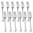 Set of 12, Stainless Steel Dinner Forks Silverware Set, Heavy-Duty Dinner Forks (8 Inch) Cutlery Set, Dishwasher Safe (Silver) 🍁 All In One Marketplace Canada
