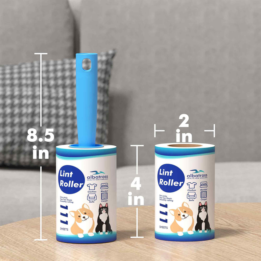 Lint Rollers for Pet Hair Extra Sticky, 800 Sheets (8 Rollers) Mega Value Set Lint Roller with 2 Upgraded Handles, Pet Hair Removal Tool for Clothes, Furniture, Carpet, Dog & Cat Hair Remover 🍁 All In One Marketplace Canada