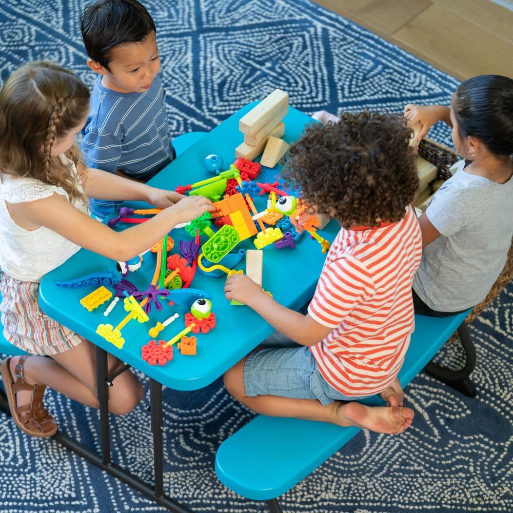 Lifetime Children's Outdoor Picnic Table in Glacier Blue 🍁 All In One Marketplace Canada