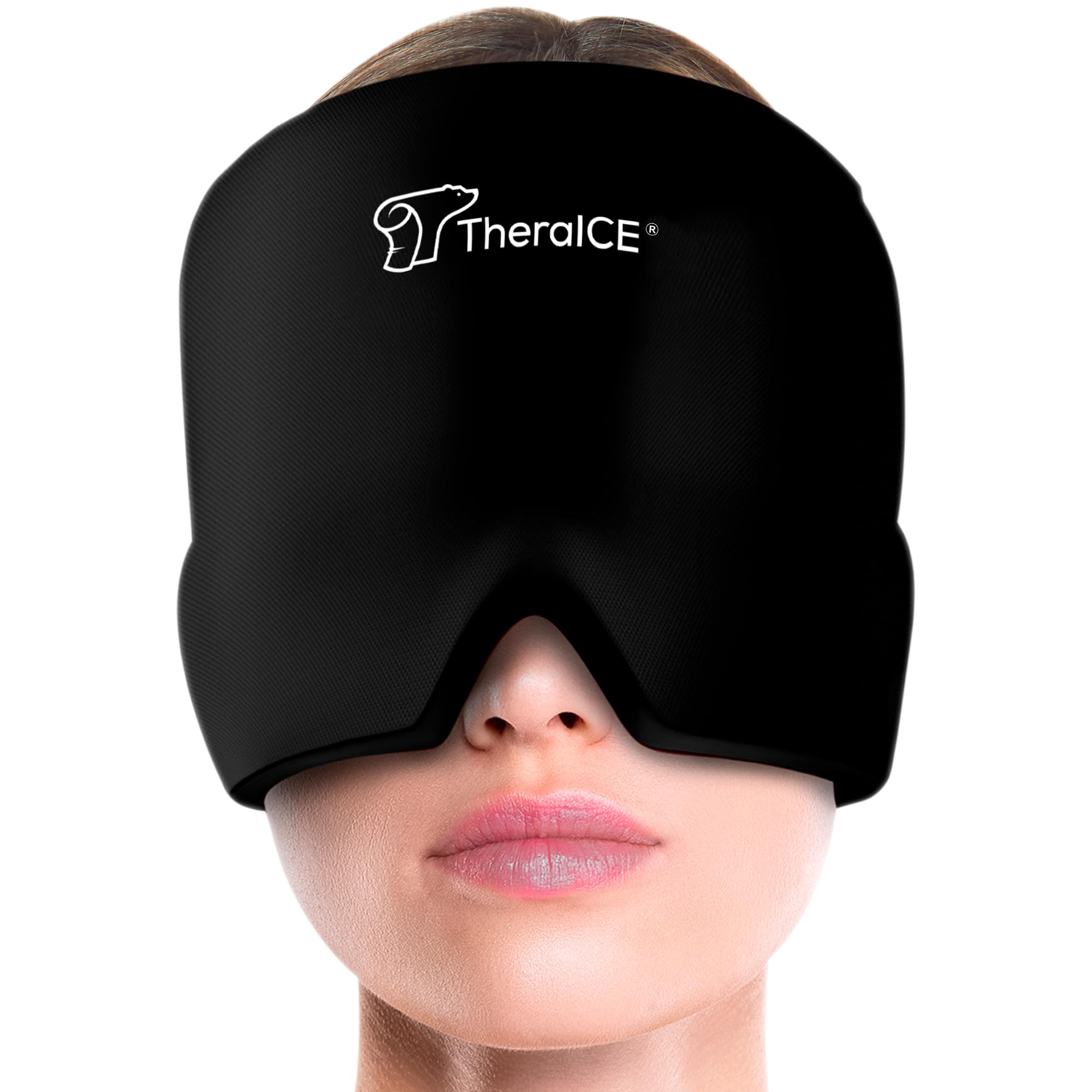 TheraICE Migraine Relief Cap | Soothing Headache Hat Ice Pack Mask | Face Cold Compress Cooling Gel Head Wrap Products for her Sinus Tension Stress Hangover & Puffy Eyes | Great Birthday Gift for Mom 🍁 All In One Marketplace Canada