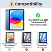 MoKo Case for New iPad (A16) 11th Generation 2025/ 10th Generation 2022, iPad 11 inch/ 10.9 inch Case with Soft TPU Translucent Frosted Back Cover, Auto Wake/Sleep, Support Touch ID,Navy Blue 🍁 All In One Marketplace Canada