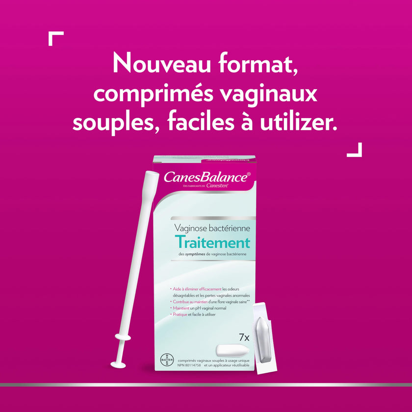 CanesBalance Bacterial Vaginosis Treatment For BV Symptoms - BV Treatment For Women, Relieves Vaginal Odor, Maintains Normal Vaginal pH, Supports Vaginal Health, 7 Soft Vaginal Tablets With Applicator 🍁 All In One Marketplace Canada