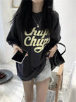 Street Fashion Oversized women round neck polo y2k fashion