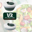 Starfrit Collapsible Salad Spinner 3L Capacity - Compact Storage - Basket Doubles as Colander - Bowl Can Be Used For Serving 🍁 All In One Marketplace Canada