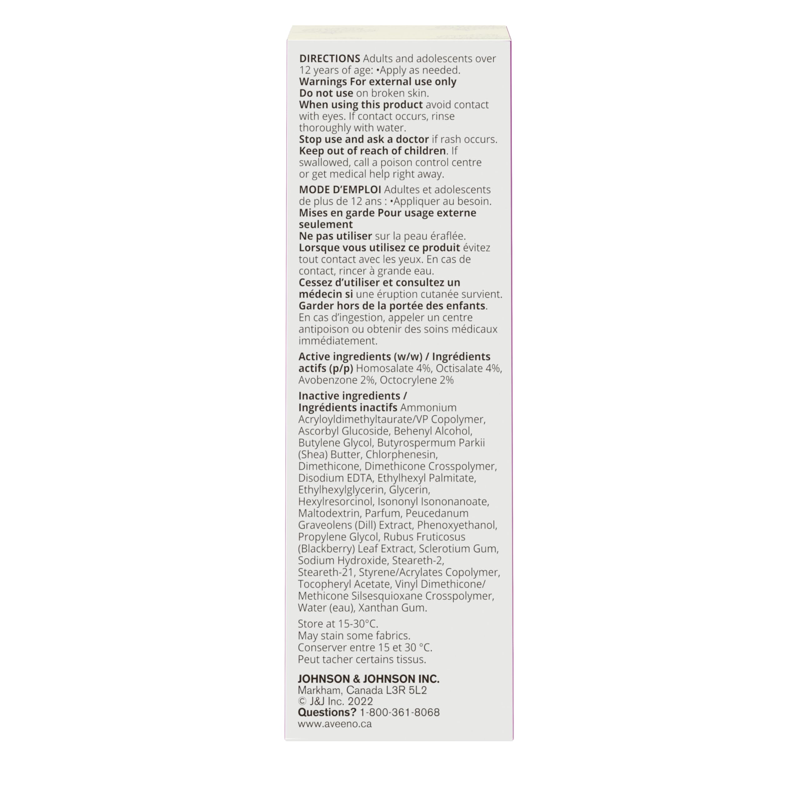 Aveeno Absolutely Ageless Daily Face Moisturizer with SPF 30 Sunscreen – Anti-Aging Wrinkle Cream with Blackberry Complex, Vitamins C & E – Hydrating Facial Moisturizer for Firmer Even Skin Tone 50 mL 🍁 All In One Marketplace Canada