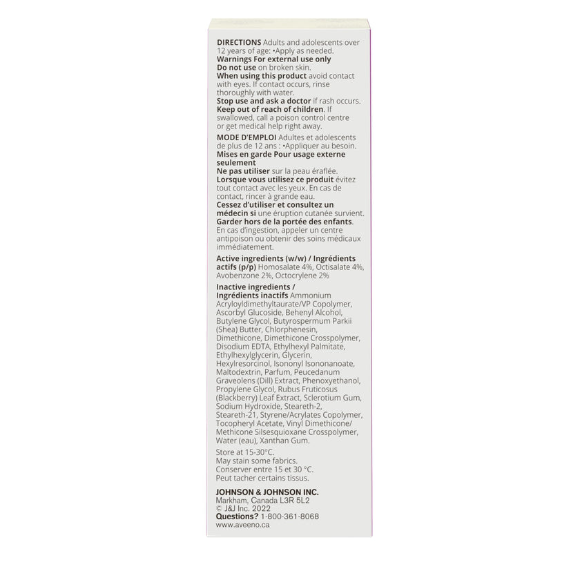 Aveeno Absolutely Ageless Daily Face Moisturizer with SPF 30 Sunscreen – Anti-Aging Wrinkle Cream with Blackberry Complex, Vitamins C & E – Hydrating Facial Moisturizer for Firmer Even Skin Tone 50 mL 🍁 All In One Marketplace Canada