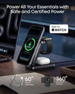 Anker Prime 3-in-1 Charging Station, AirCool Wireless Charger, 25W Qi2.2-Certified Palm-Sized Foldable MagSafe Charger Compatible with iPhone 17, Apple Watch, AirPods (Non-Battery, with Adapter) 🍁 All In One Marketplace Canada