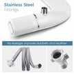 BIGCOW Bidet Attachment for Toilet, Ultra-Slim Dual Nozzle (Frontal & Rear Wash) Hygienic Toilet Bidet, Fresh Cold Water Pressure Adjustable Bidet Attachment with Stainless Steel Inlet 🍁 All In One Marketplace Canada