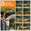 Forthcan Garden Hose Nozzle - 2 Pack Hand Sprayer With 8 Patterns for Watering, Car Wash, Cleaning and Showering Dogs & Pets (Orange) 🍁 All In One Marketplace Canada