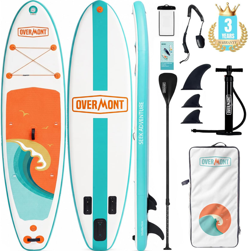 Overmont Inflatable Paddle Board 10'7