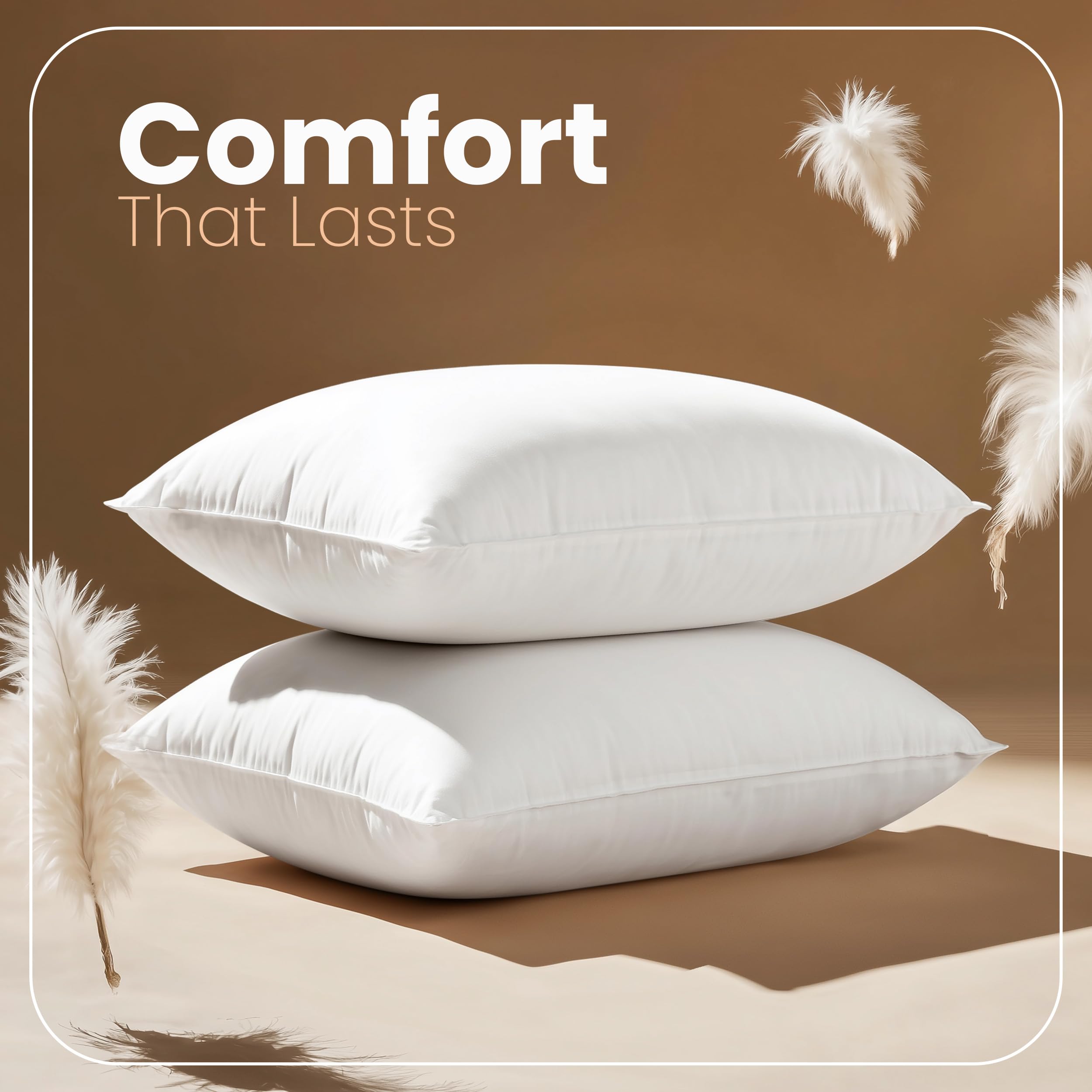 Utopia Bedding Throw Pillows Insert (Pack of 2, White) - 12 x 20 Inches Bed and Couch Pillows - Indoor Decorative Pillow 🍁 All In One Marketplace Canada