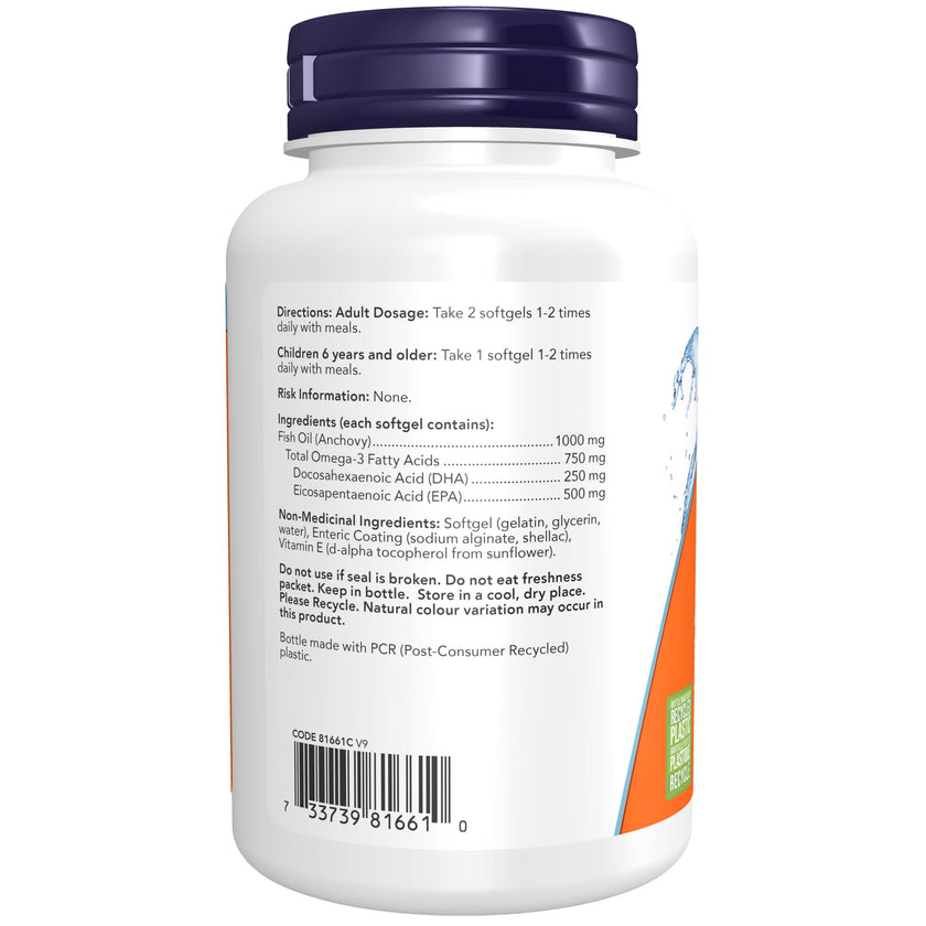 NOW Supplements, Ultra Omega-3 Molecularly Distilled and Enteric Coated, 90 Softgels 🍁 All In One Marketplace Canada