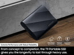 SAMSUNG T9 1TB Portable SSD, USB 3.2 Gen. 2x2, Black, Upto 2000MB/s Read Speed - MU-PG1T0B/AM [Canada Version] 🍁 All In One Marketplace Canada