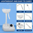 SereneLife, Portable Sink, Camping Hand Wash Basin with Water Tank and Rolling Wheels, Perfect for Indoor and Outdoor Use, Events, Worksites and More 🍁 All In One Marketplace Canada