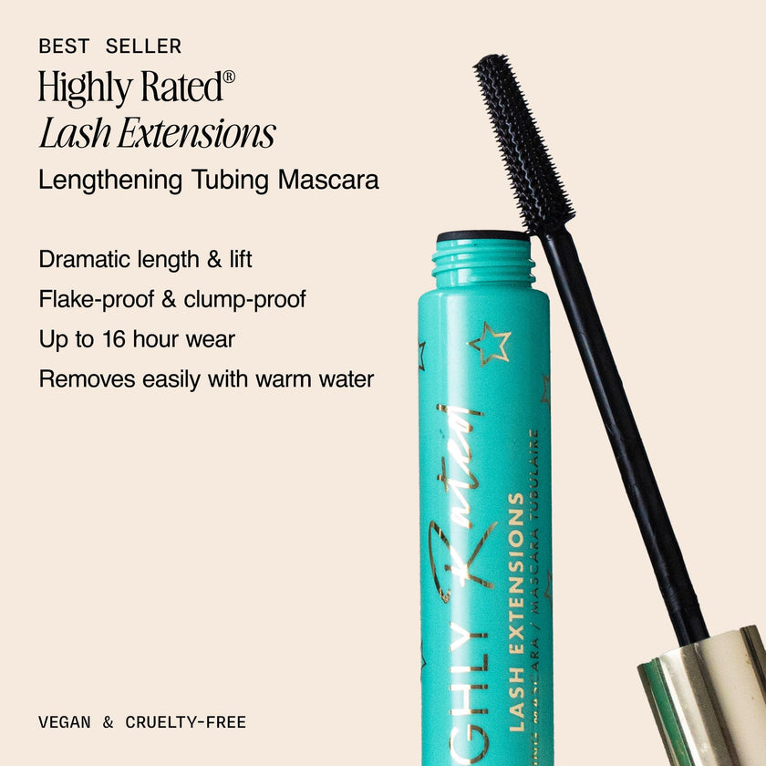 Milani Highly Rated Lash Extensions Tubing Mascara - Black, Extreme Length & Definition - Smudge-Proof, 16HR Wear - Easy Removal with Warm Water - Cruelty-Free & Vegan, 10.5 mL 🍁 All In One Marketplace Canada