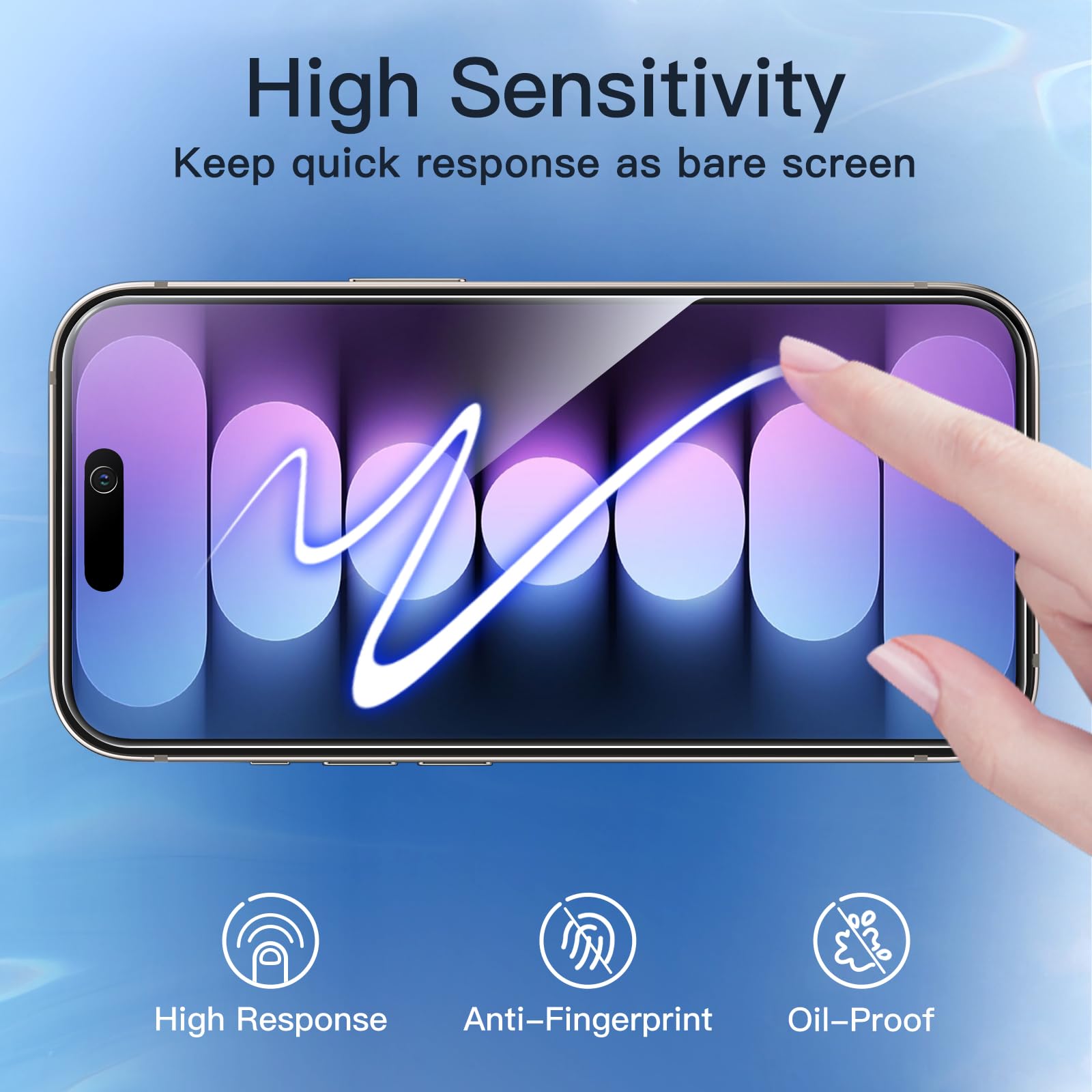 JETech Privacy Screen Protector for iPhone 15 Pro Max 6.7-Inch, Anti-Spy Tempered Glass Film with Easy Installation Tool, 2-Pack 🍁 All In One Marketplace Canada