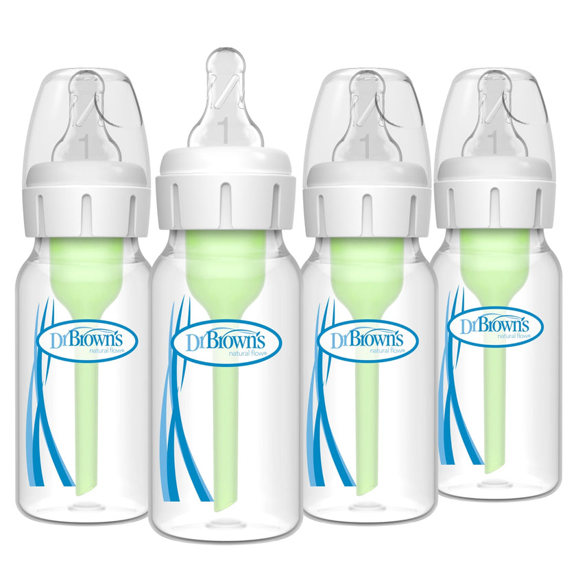 Dr. Brown's Natural Flow Anti-Colic Options+ Narrow Baby Bottle, 4 Ounce/120 ml 4 pack 🍁 All In One Marketplace Canada