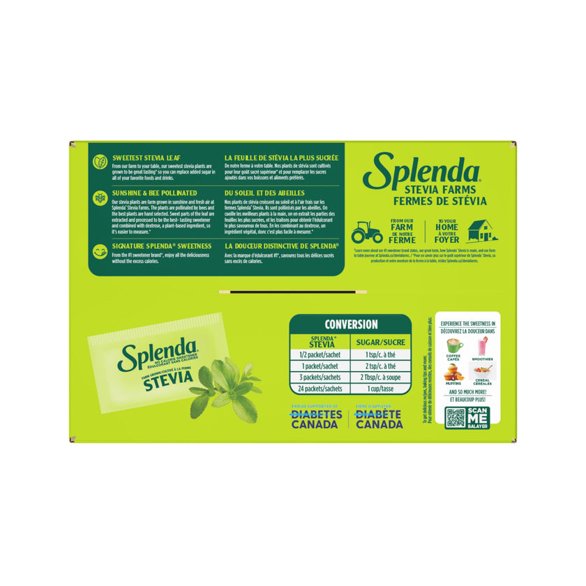 SPLENDA Stevia No Calorie Sweetener, Sugar Substitute Packets, 400 Count (Pack of 1) 🍁 All In One Marketplace Canada