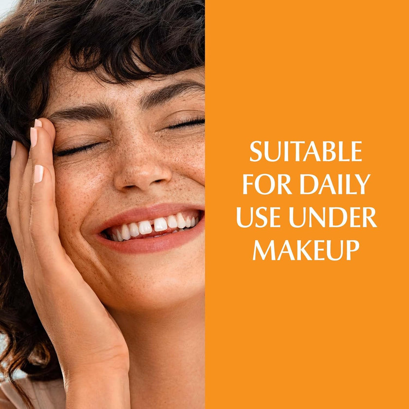 Eucerin Sun Age Defense Face Sunscreen SPF 50, Facial Sunscreen with Hyaluronic Acid and Antioxidants, Body SPF 50 Lotion with UVA-UVB Sun Protection, For Sensitive & Aging Skin, Reduce the look of fine line & wrinkles*, Fragrance Free & Non Greasy, 75mL