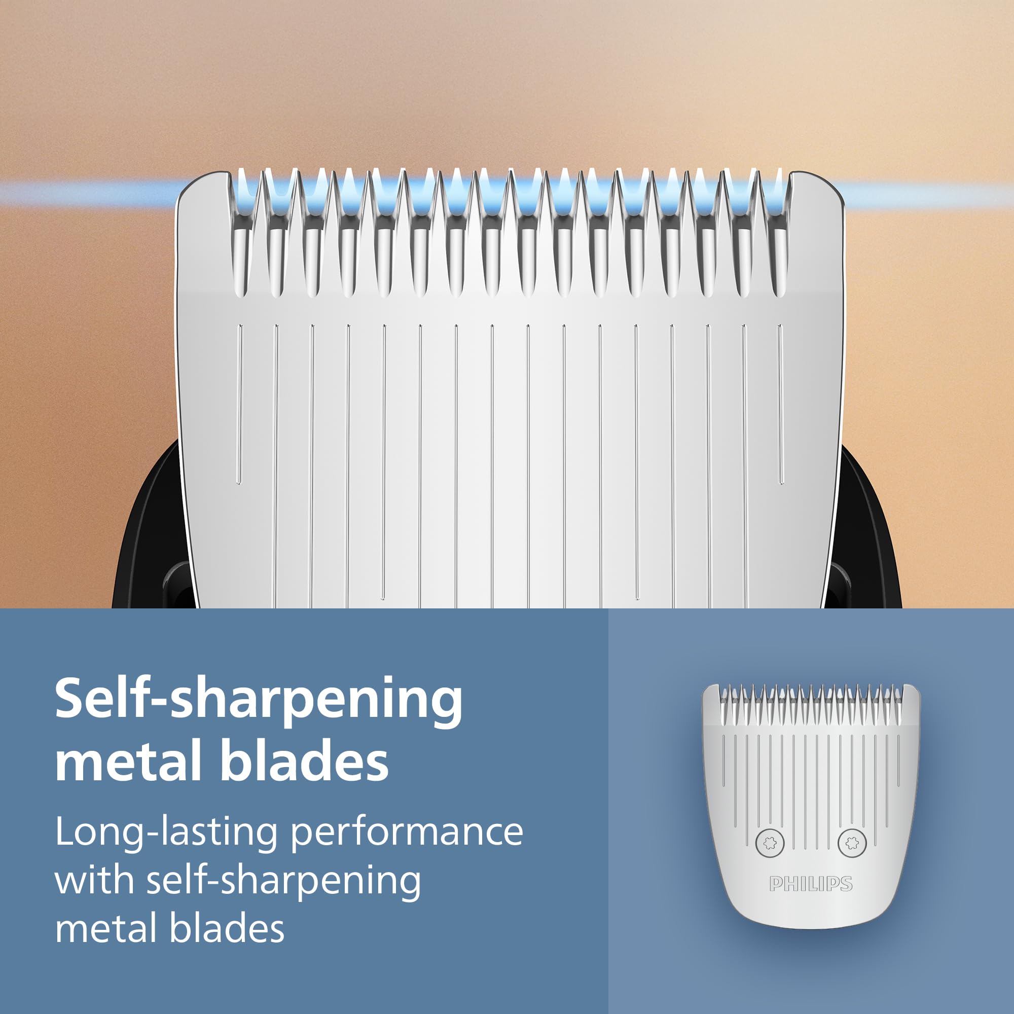 Philips Beard Trimmer 3000 Series - Self-sharpening Metal Blades, 40 Lock-in Settings, Lift&Trim Comb, 100% Waterproof, Battery Indicator, USB Charging, Model BT3660/15 🍁 All In One Marketplace Canada