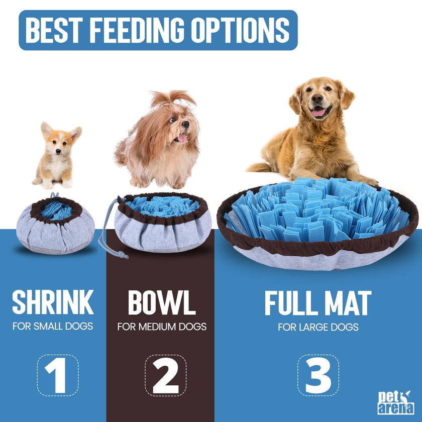 PET ARENA Adjustable Snuffle mat for Dogs, Dog Puzzle Toys, Enrichment Pet Foraging mat for Smell Training and Slow Eating, Stress Relief Interactive Dog Toy for Feeding, Dog Mental Stimulation Toys 🍁 All In One Marketplace Canada