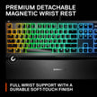 SteelSeries Apex 3 RGB Gaming Keyboard – 10-Zone RGB Illumination – IP32 Water Resistant – Premium Magnetic Wrist Rest (Whisper Quiet Gaming Switch) 🍁 All In One Marketplace Canada