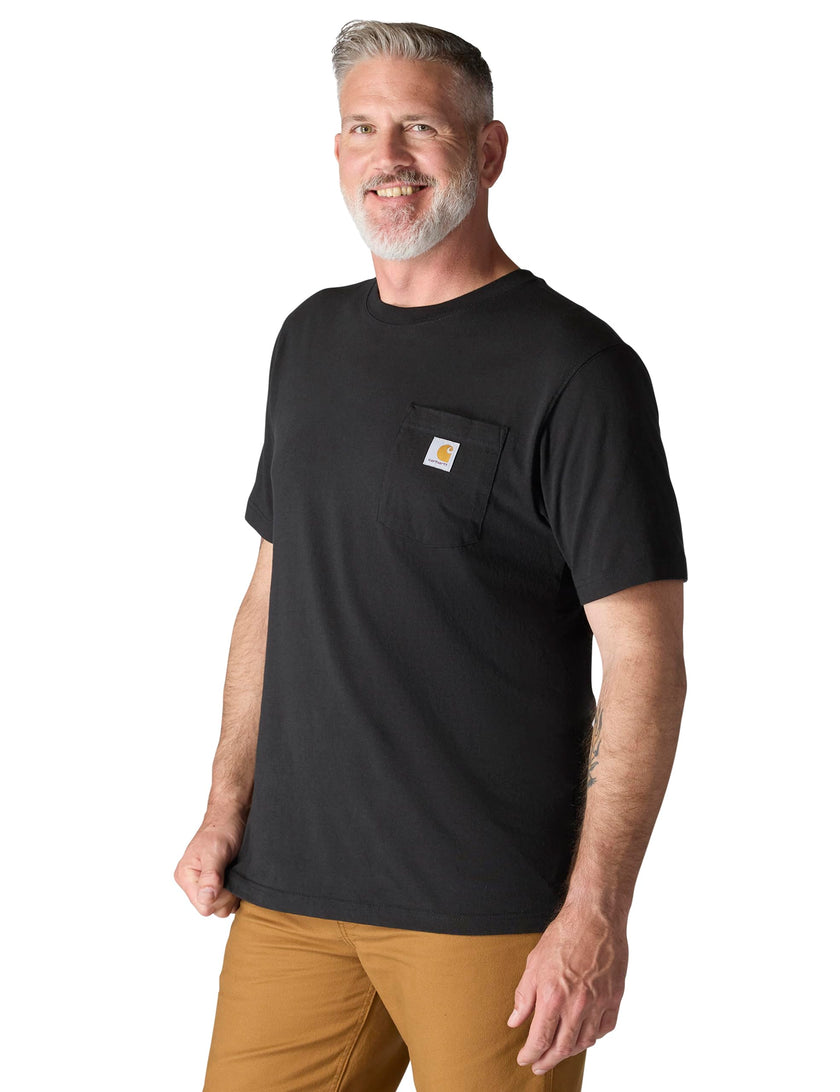 Carhartt Men's K87 Workwear Short Sleeve T-Shirt (Regular and Big & Tall Sizes), Black, 3XL (Reg) 🍁 All In One Marketplace Canada