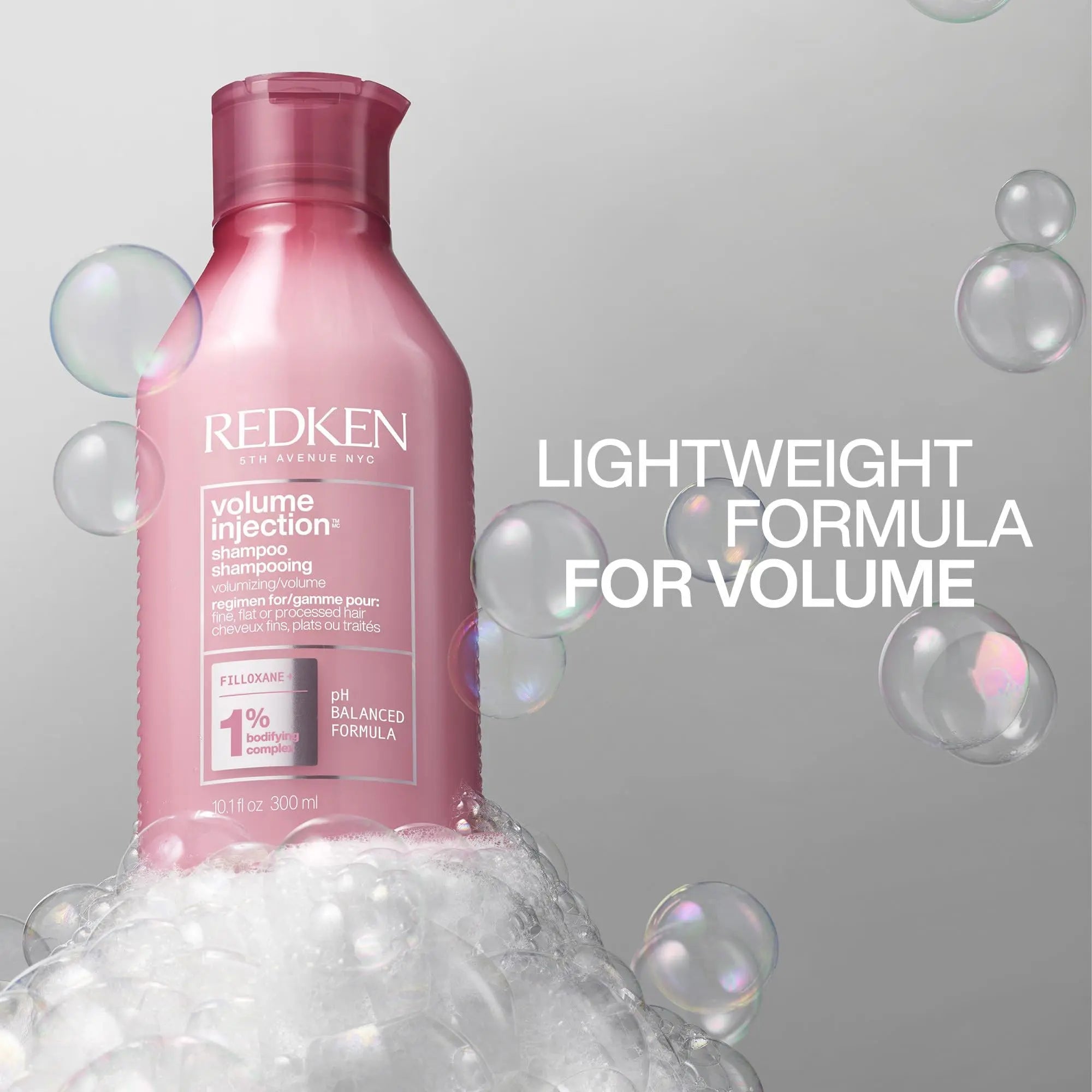 Redken Volume Injection Shampoo, Lightweight Volumizing Shampoo For Fine Hair, Instantly Creates Lift And Body For Flat Hair, Paraben Free, 10.1 oz 🍁 All In One Marketplace Canada