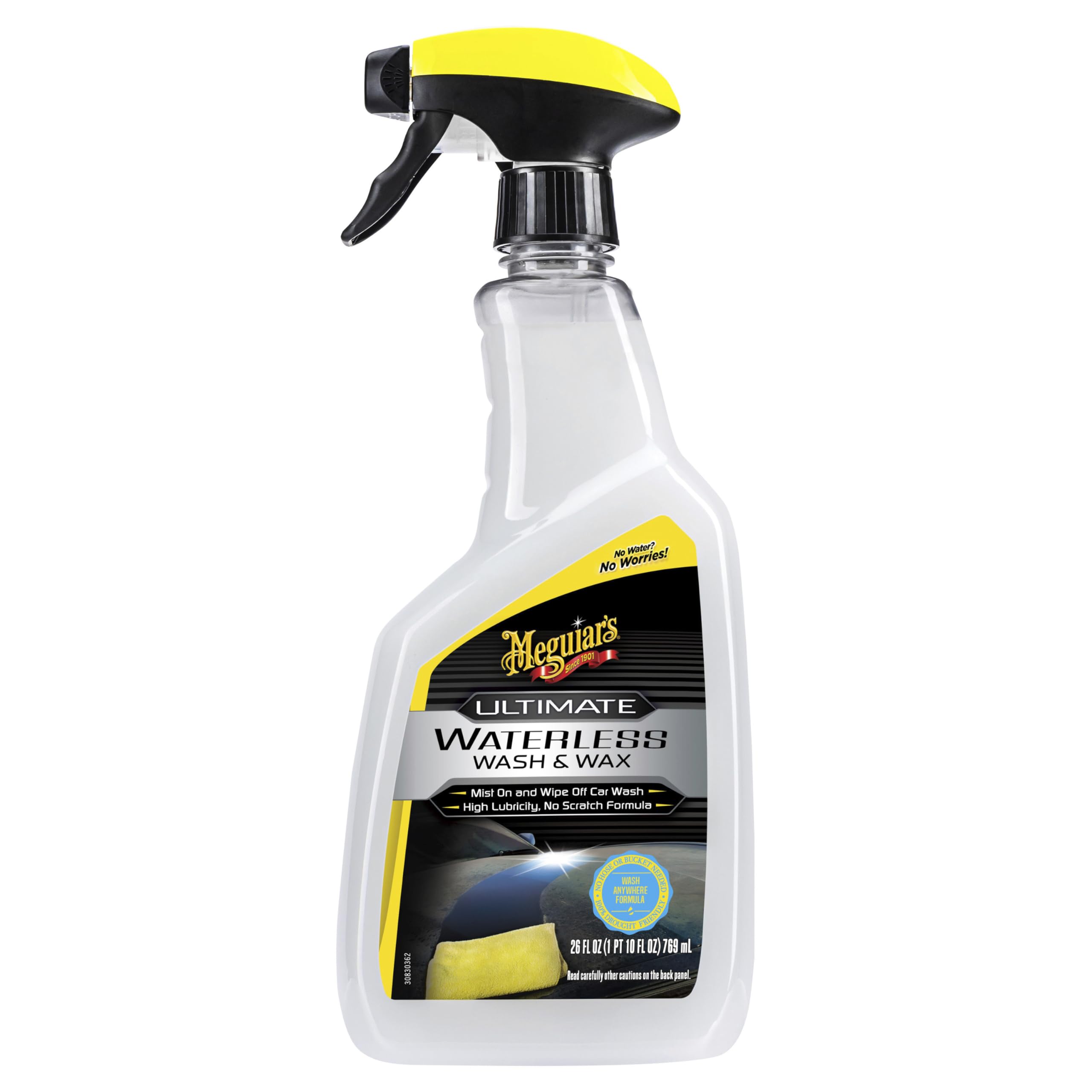 Meguiar’s Ultimate Waterless Wash & Wax, Scratch-Free Cleaning Spray That Cleans and Protects Without Water, 2-in-1 Detailer for Shine, Cool Car Gifts for Men and Women, 24 Oz 🍁 All In One Marketplace Canada