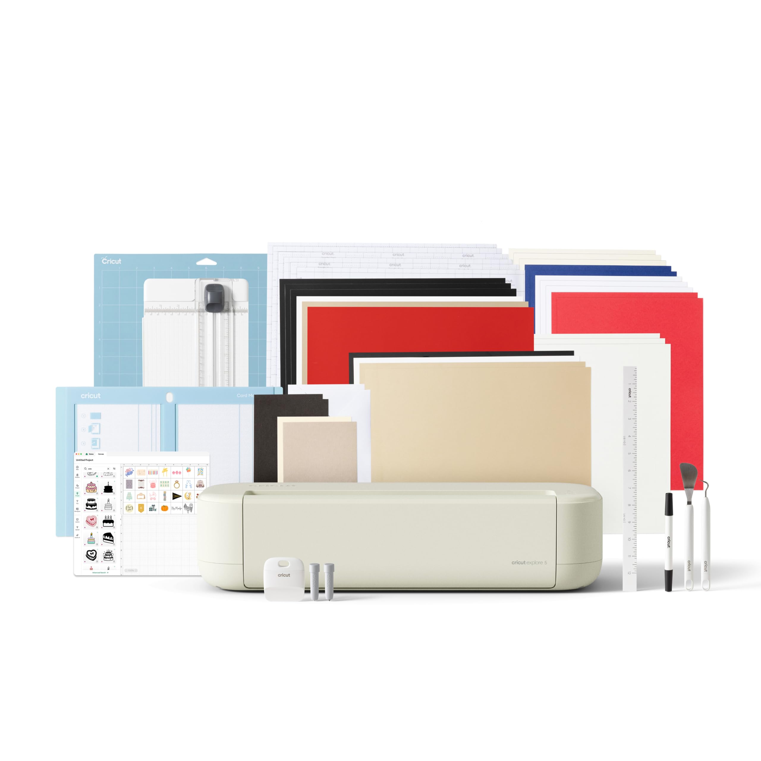 Cricut Explore 5 Essential Bundle + Digital Content, Taupe 🍁 All In One Marketplace Canada