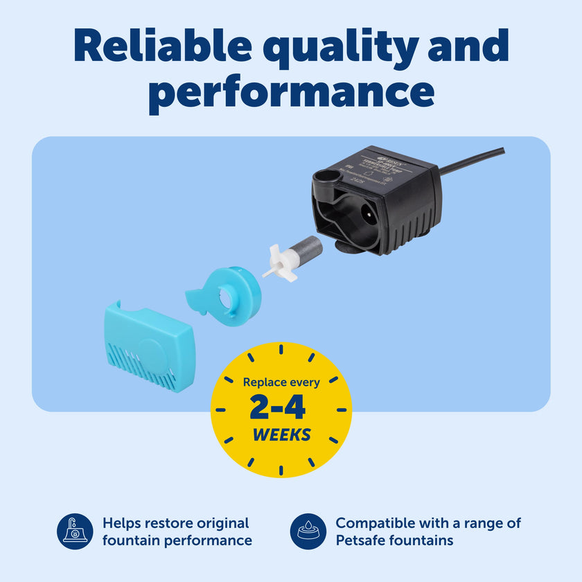 PetSafe Replacement Pump for Pet Drinking Fountains, Compatible with PetSafe Drinkwell Ceramic, Stainless Steel and 360 Dog and Cat Water Dispensers - PAC00-13206 🍁 All In One Marketplace Canada