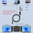 TUTT H6 USB-A and USB-C to HDMI High Definition Video Cable |  M1/M2/M3/M4 & Windows Signal Conversion Adapter Hub