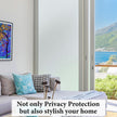 DUOFIRE Privacy Window Film Frosted Glass Film Static Cling Glass Film No Glue Anti-UV Window Sticker Non Adhesive for Privacy Office Meeting Room Bathroom Living Room, Pure Frosted 44.3 x 200cm 🍁 All In One Marketplace Canada