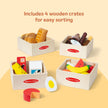 Melissa & Doug Food Groups, 21-Piece Wooden Toys Set of Pretend Play Food & Kids Play Kitchen Accessories, Preschool Toys for Girls & Boys Ages 3+ 🍁 All In One Marketplace Canada