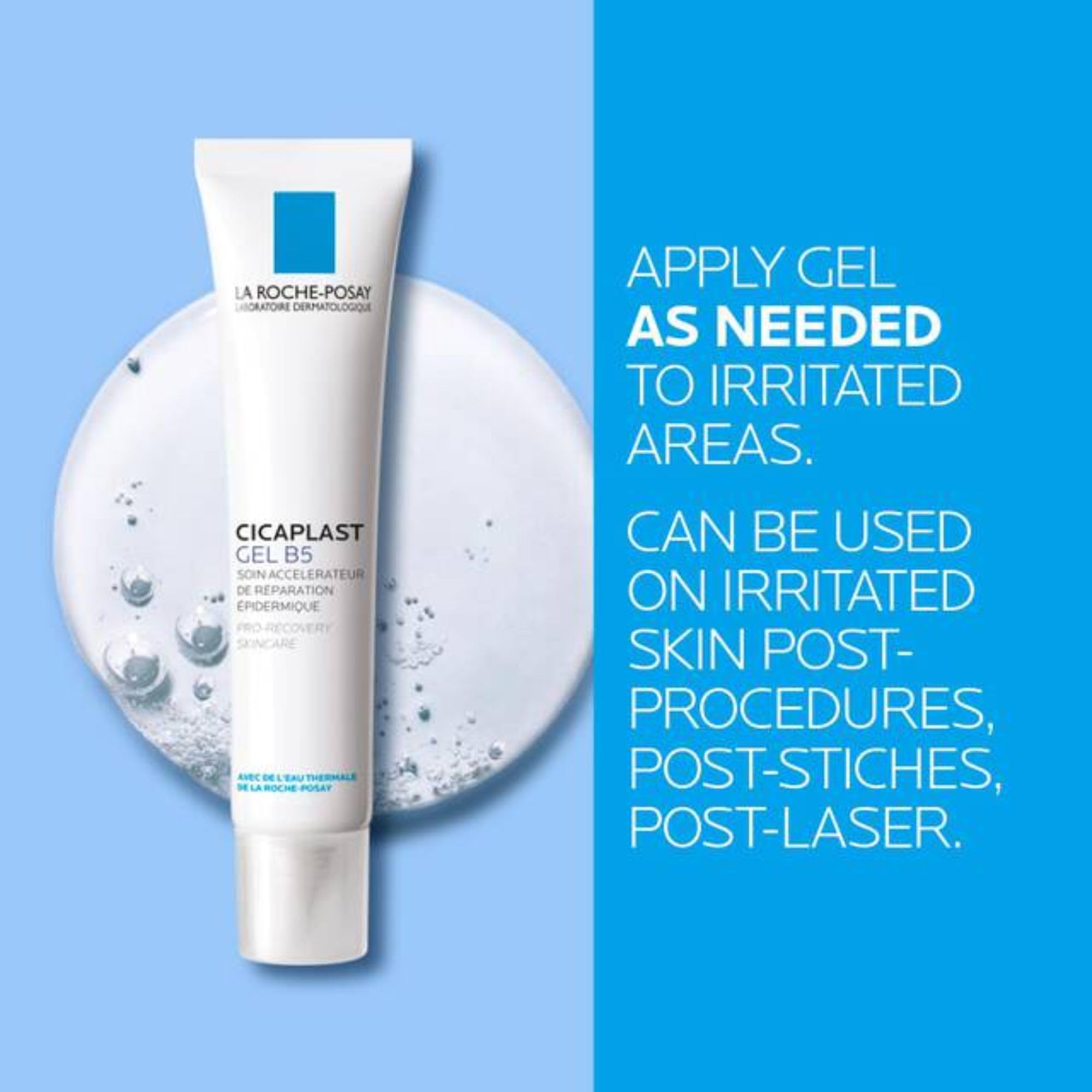 La Roche-Posay Face and Body Post Procedure Scar Gel, Cicaplast Gel B5 Hyaluronic Acid Skin Recovery Accelerator with Vitamin B5 & Shea Butter. Soothing and Repairing, Fragrance Free, 40mL 🍁 All In One Marketplace Canada