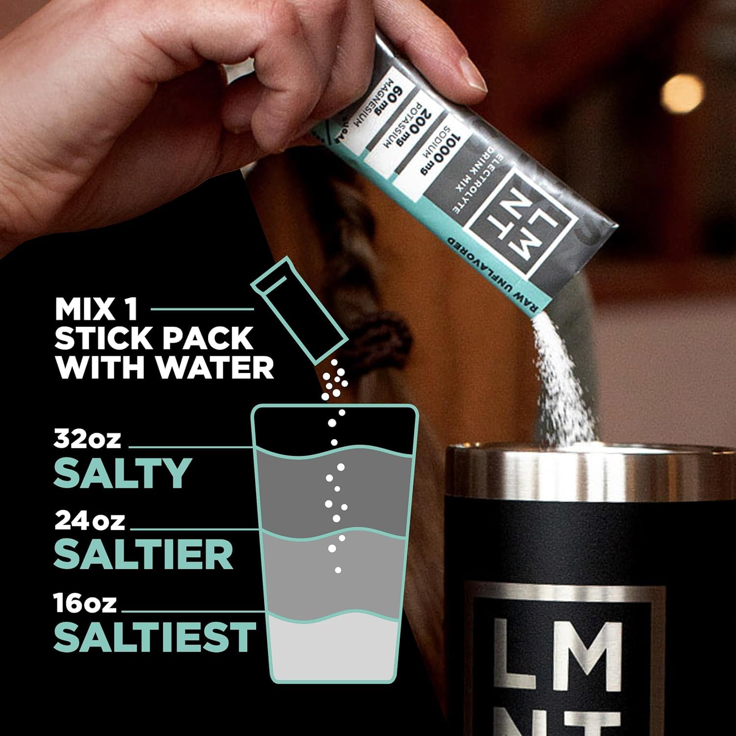 LMNT Keto Electrolyte Powder Packets | Paleo Hydration Powder | No Sugar, No Artificial Ingredients | Raw Unflavored | 30 Stick Packs 🍁 All In One Marketplace Canada