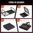VEVOR Folding Campfire Grill, Heavy Duty Steel Mesh Grate, 22.4