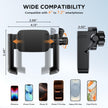 Miracase Bike Motorcycle Phone Holder, [1s Quick Lock] Bicycle Phone Mount Handlebar Cell Phone Clamp for Scooter, Compatible with iPhone Samsung Google 🍁 All In One Marketplace Canada