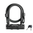 Kryptonite Bike U-Lock with Braided Steel Cable, High Security Anti-Theft Bicycle U Lock, 12mm Shackle and 8mm x4ft Length Security Cable with Keys for Scooter Road Mountain Bikes,Black 🍁 All In One Marketplace Canada