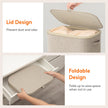 Lifewit 105L Laundry Basket with Lid, Large Laundry Hamper with Handles and Removable Bag, Collapsible Tall Dirty Clothes Hamper for Laundry Room, Bedroom, Bathroom, Dorm, Beige 🍁 All In One Marketplace Canada